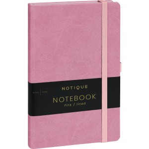 Notebook Pink, lined, 13 � 21 cm