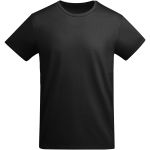 Roly Breda férfi organikus pamut póló, Solid black (R66983O)